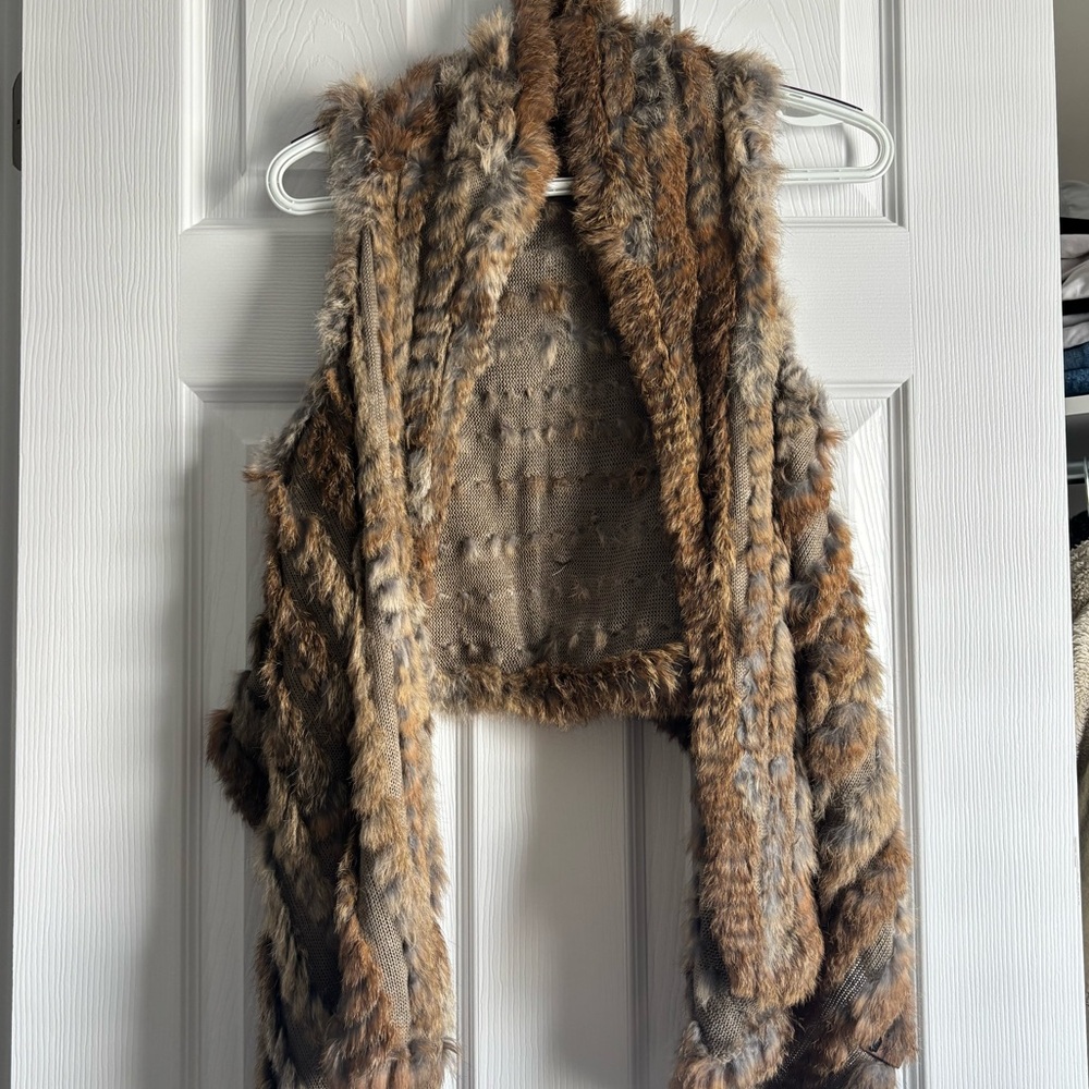 Rudsak Rabbit Fur Vest - Picture 7 of 9